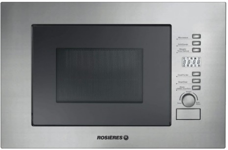Rosieres Microwave Grill 20L built-in  Inox